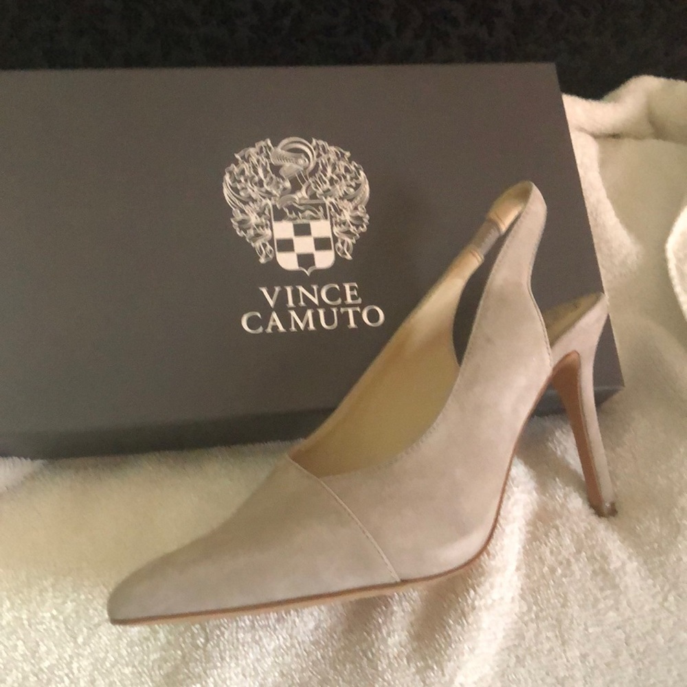Vince Camaro suede  3 1/2 inch high heel